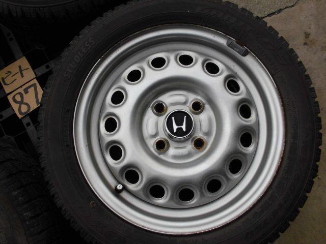 ホンダビートPP1 　純正　13.14インチタイヤホイール４本セット　87_画像5