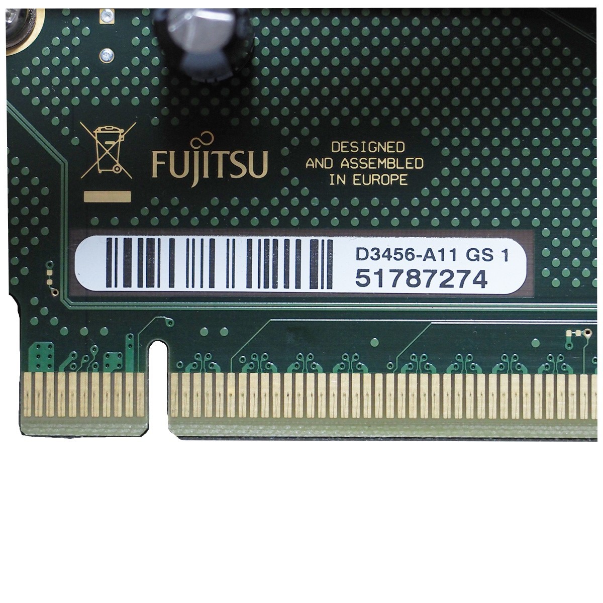 【中古】富士通 ESPRIMO D586/P D587/R D587/SX D588/T 等 モデルの【ライザーボード】 カード PCIE 専用金具付き■D3456-A11 GS 1_画像3
