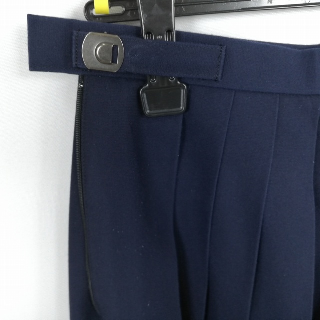 1円 セーラー服 スカート 上下2点セット 大きいサイズ 夏物 白3本線 女子 学生服 中学 高校 白 制服 中古 ランクC EY4527の画像5