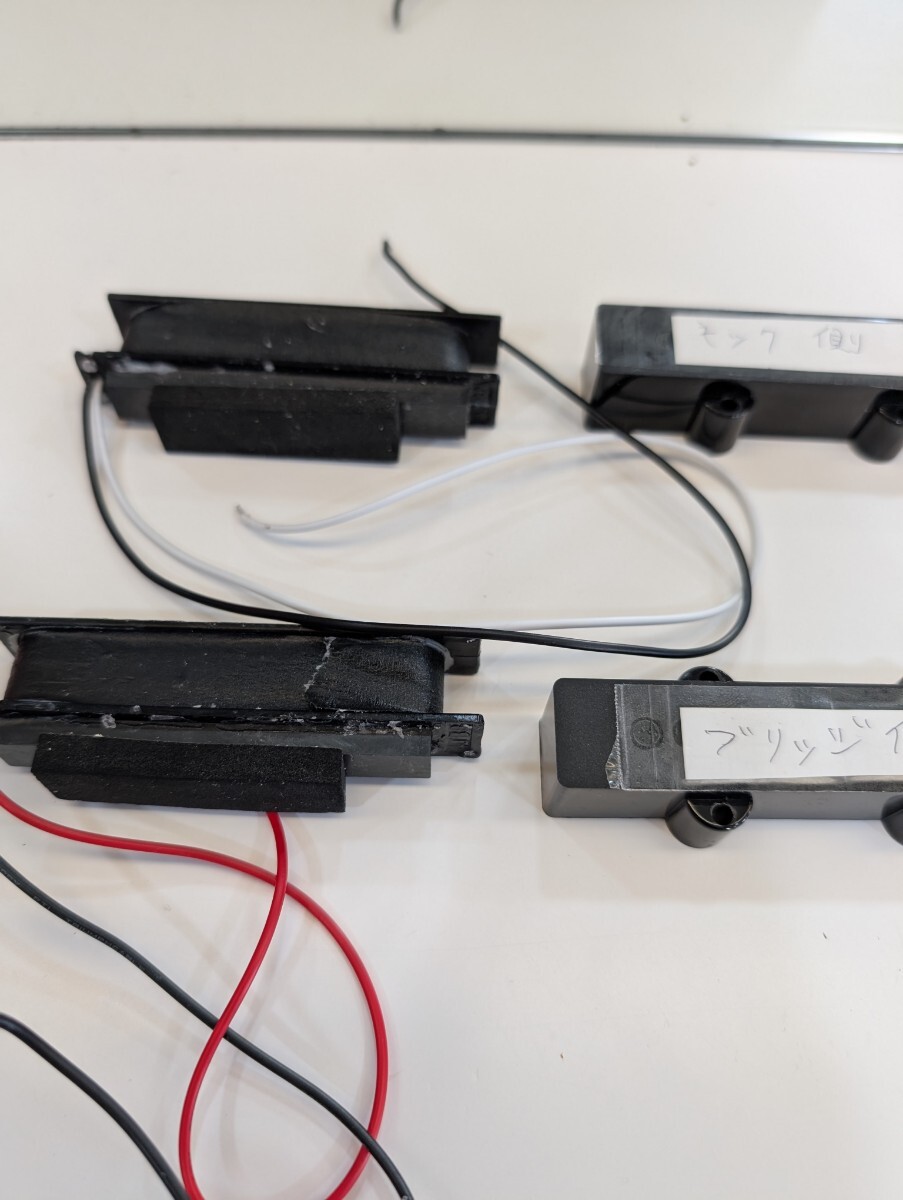 ジャズベース用セラミックピックアップセット。動作品。_画像4