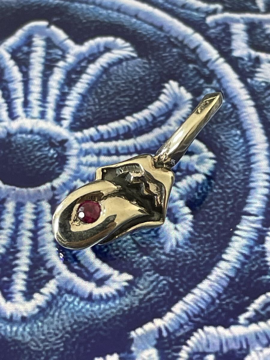 Chrome Hearts リップアンドタンチャーム　スターリングシルバー925 パヴェ_画像1