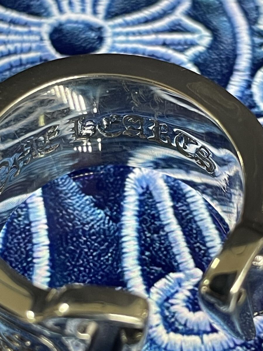 Chrome Hearts スクロールラベルラージリング 20号 スターリングシルバー925 _画像4