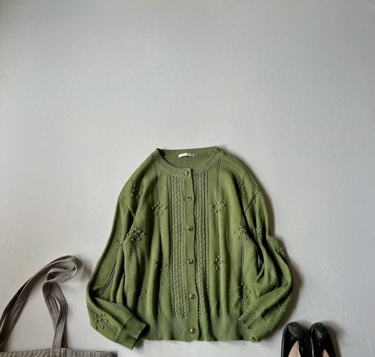 ehka sopo sm2 サマンサモスモス 可愛いニットカーディガン☆エヘカソポ _画像1