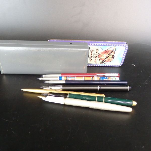 1円スタート 激レア PLATINUM プラチナ PILOT パイロット BURBERRY バーバリー 万年筆 ボールペン ペン先18K まとめ 11-4 41286_画像1