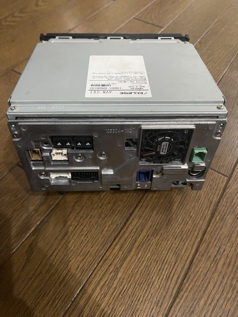 ECLIPSE イクリプス メモリーナビ AVN-G03 動作品 配線付類属 スズキ ポン付け 4X4フルセグTV DVDビデオ再生 送料無料の画像9