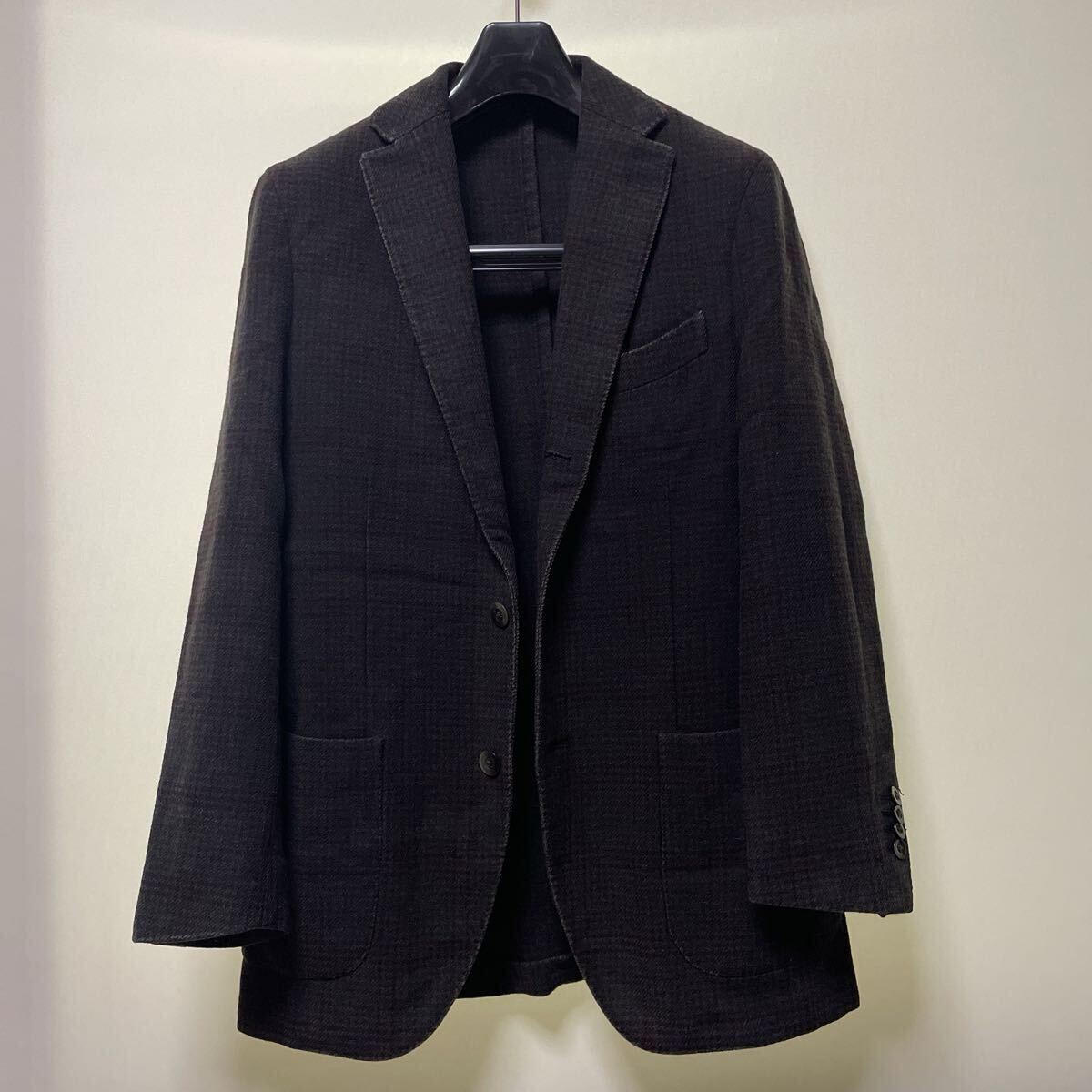 ★難あり・袖裏地破れ★BOGLIOLI ボリオリ COAT コート　ジャケット　茶系　サイズ46 古着　国内正規(ジュン取扱)_画像1