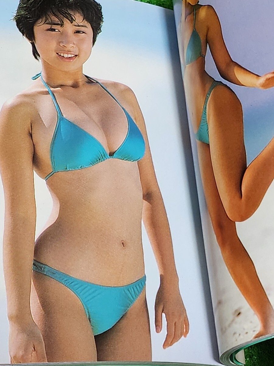 八木さおり 文庫本写真集 「さわやかな季節が...」 1987年初版本 OREフォトシリーズ _画像3