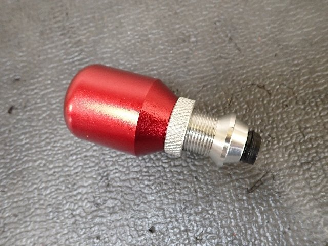 アルミシフトノブ 5MT/調整式 レッド/M12 中古の100円~♪_画像4