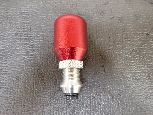 アルミシフトノブ 5MT/調整式 レッド/M12 中古の100円~♪_画像1