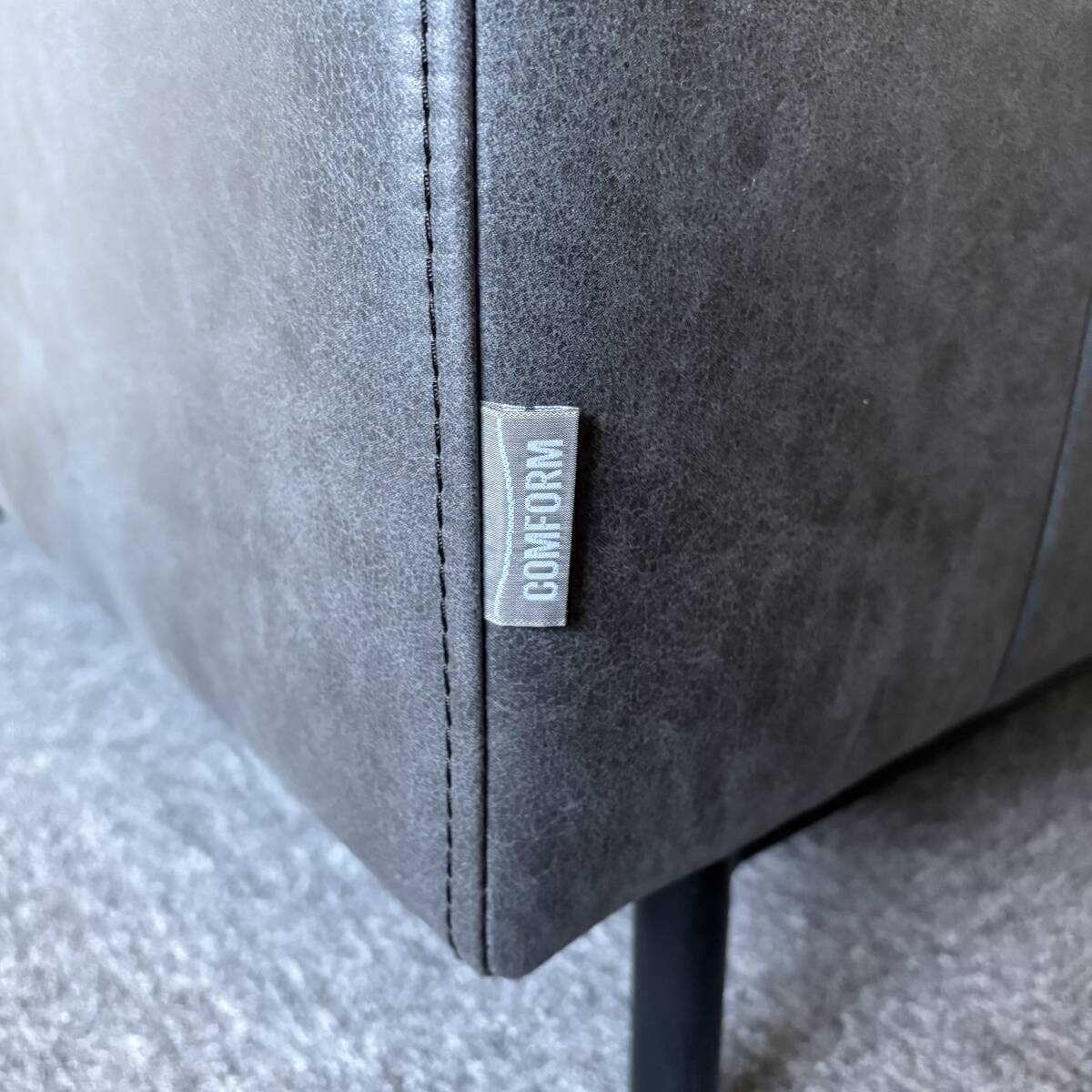 CRASH GATE クラッシュゲート■PLUTO プルート　ソファ　アッシュブラック　一人掛け■ヘッドレスト　アームテーブル付_画像9