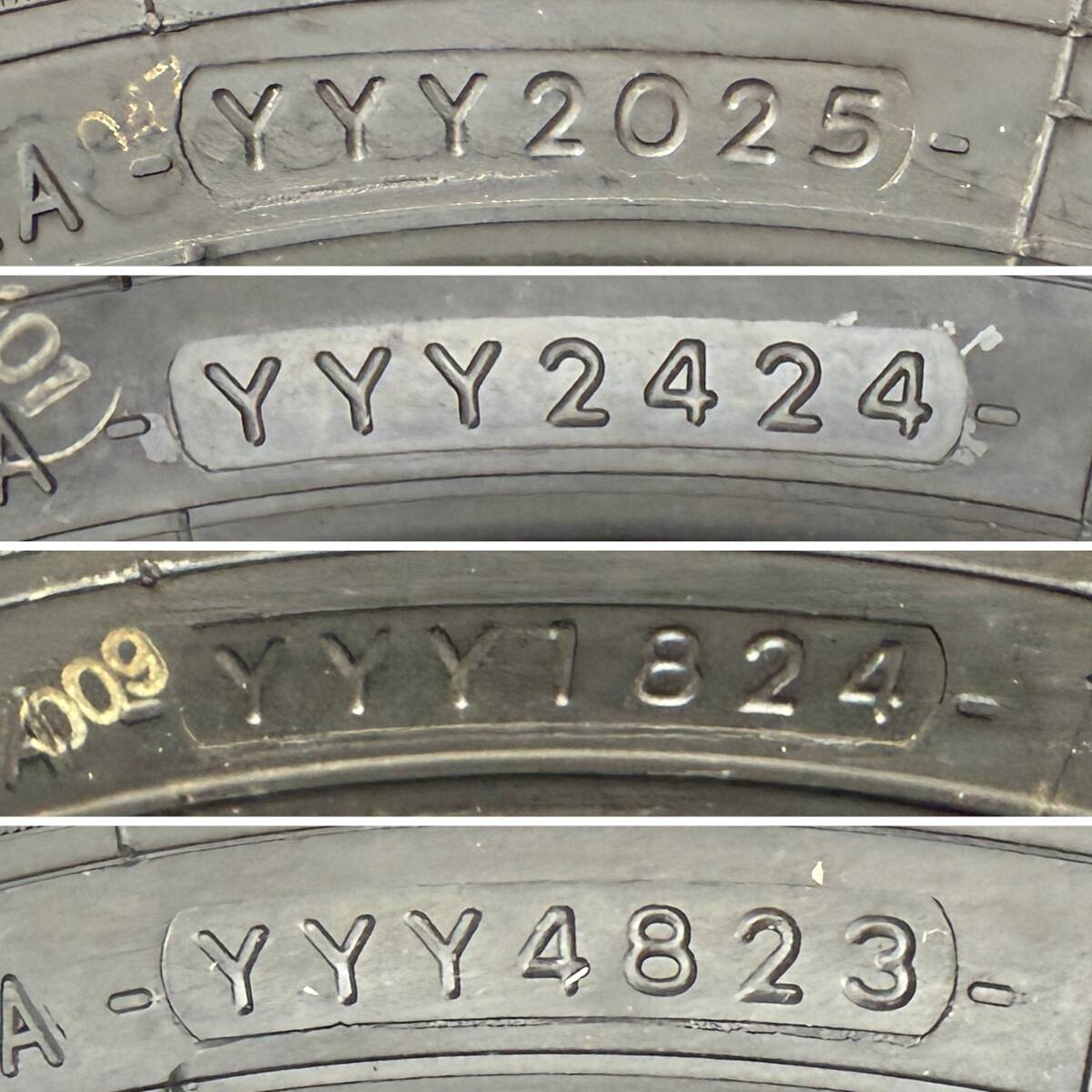 ●新車外し 送料込●ダイハツ ハイゼット 純正 タイヤ ホイール 12インチx4J 100 25/24/23年製 145/80R12 80/78N LT ヨコハマ 4本 3298_画像4
