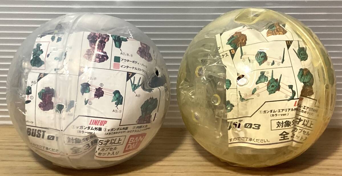未使用品　機動戦士ガンダム　MSメカニカルバスト 01・03　νガンダム/ガンダムエアリアル [メカニカルクリア]　2個セット_画像3