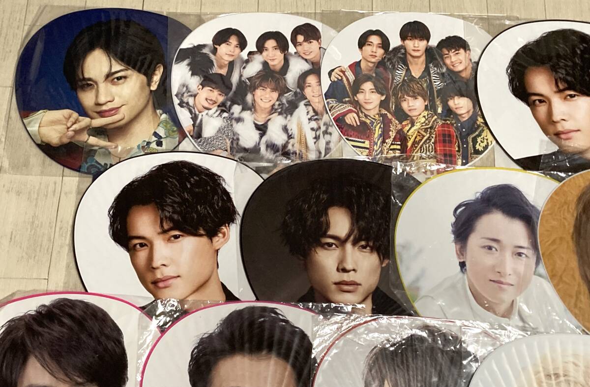 アイドルグッズ うちわ まとめ売り 41個 ジャニーズ ストーンズ 嵐 セクゾ トラジャ JUMP 他_画像2