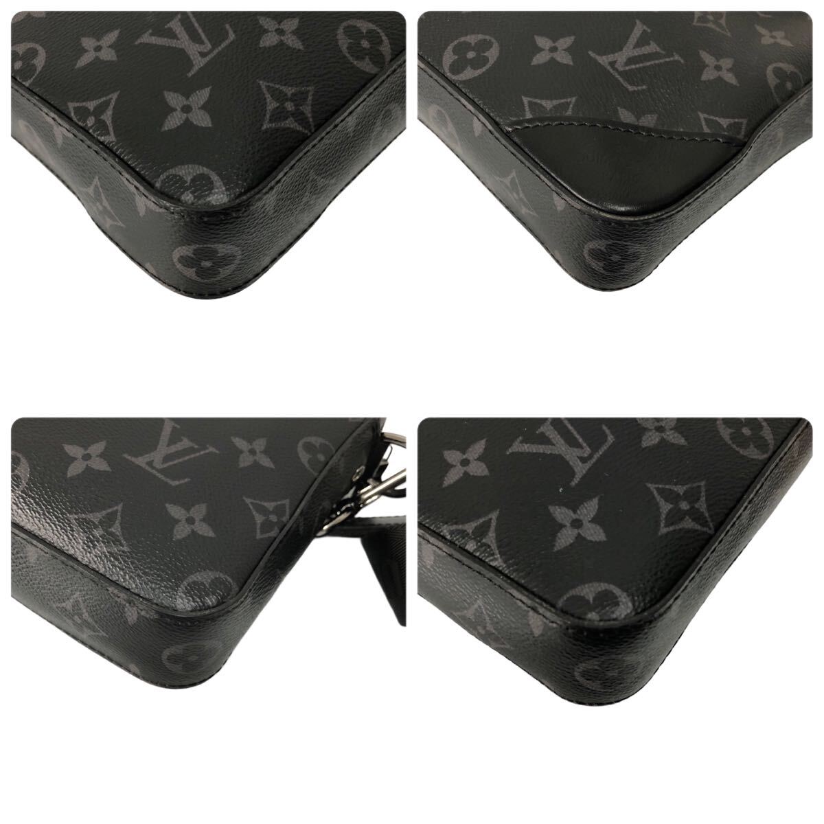 ルイヴィトン エクリプスリバース　トリオ・メッセンジャーバッグ　ICチップ ブラック モノグラム　ショルダーバッグ　1円　2754_画像6