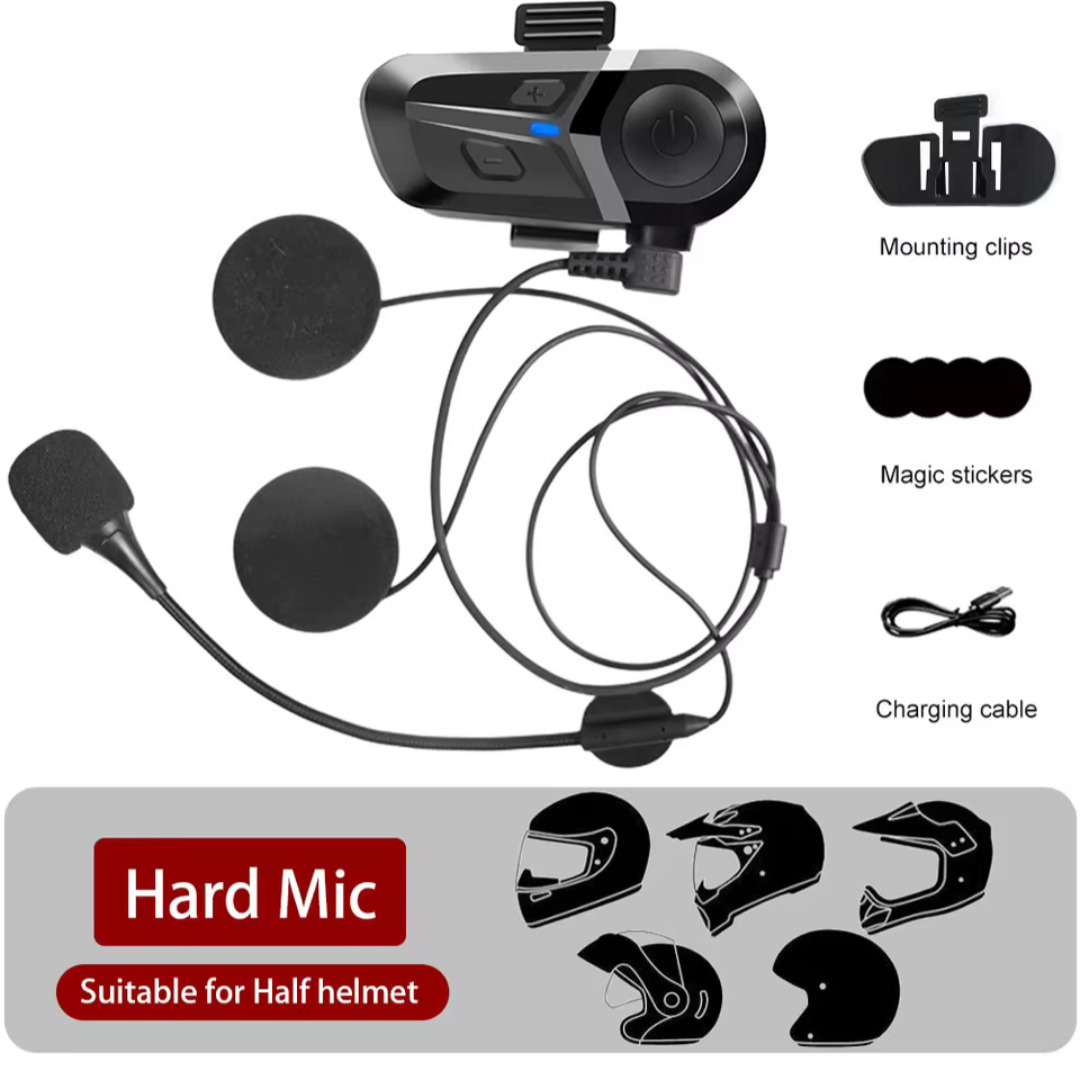  смартфон подключение быстрый! in cam Bluetooth Bluetooth телефонный разговор headset твердый модель IPX6 мотоцикл шлем телефонный разговор возможность 