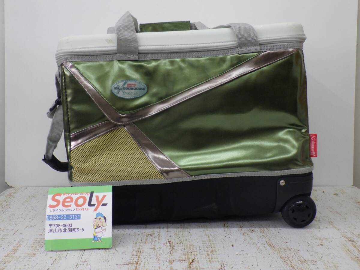  негодный версия товар coleman Coleman Extreme лёд кондиционер soft оттенок зеленого складной волчок имеется 35L cooler-box б/у товар 251028