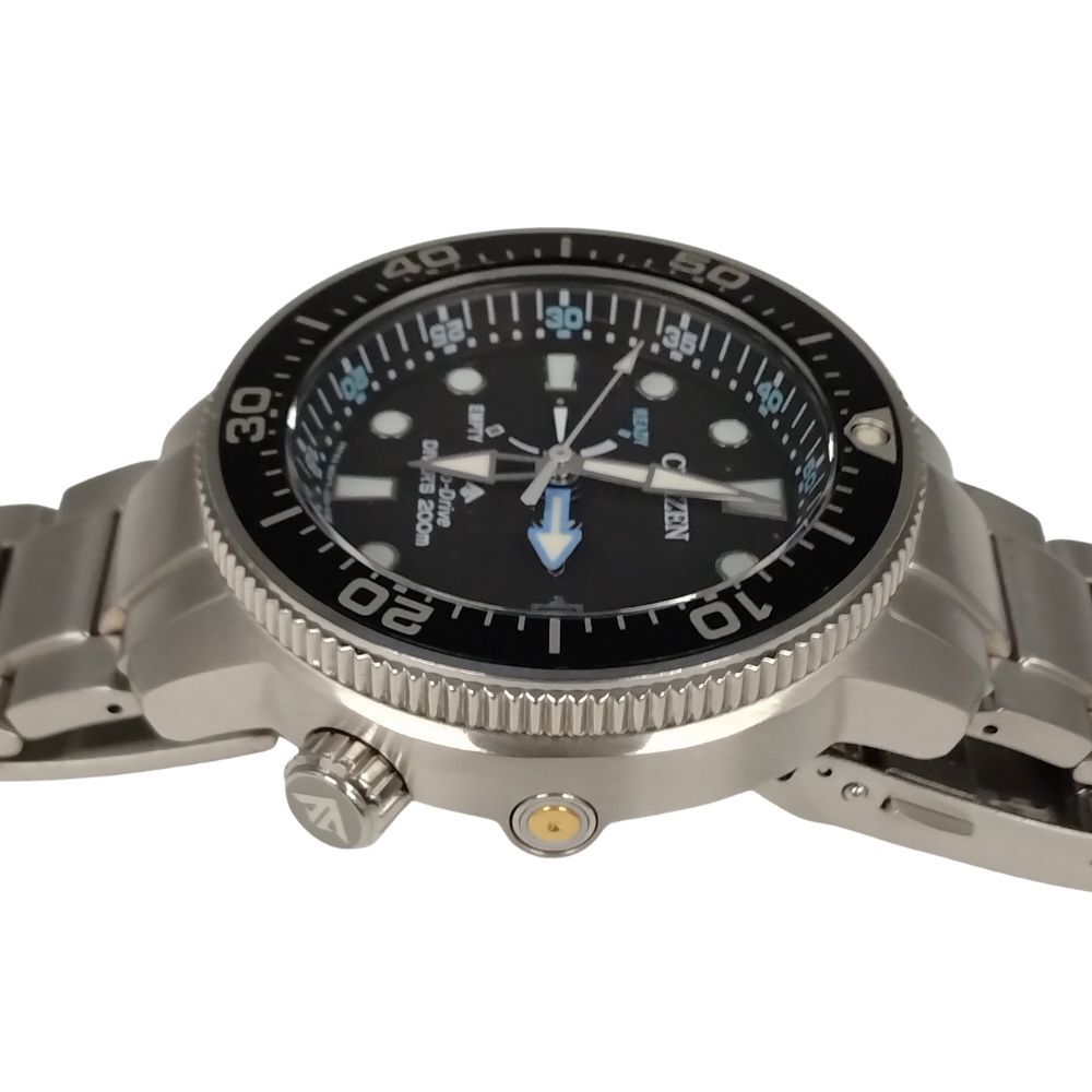 CITIZEN シチズン J250-S115477 プロマスター アクアランド200M デイト ソーラー 腕時計 シルバー 正規品 / C838_画像4