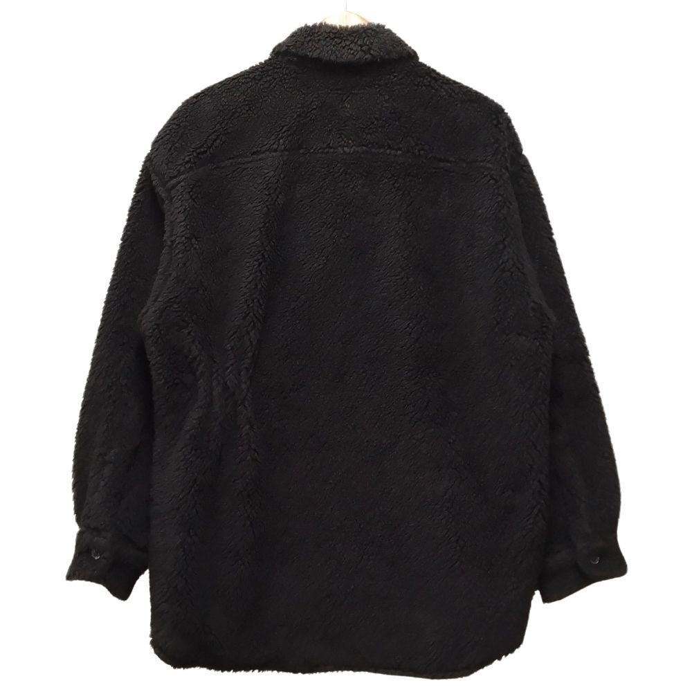 MAISON MARGIELA メゾンマルジェラ 24SS 品番 S50FP0026 Fleece Overshirt フリース オーバーシャツ ブラック サイズ40 正規品 / 36303_画像2