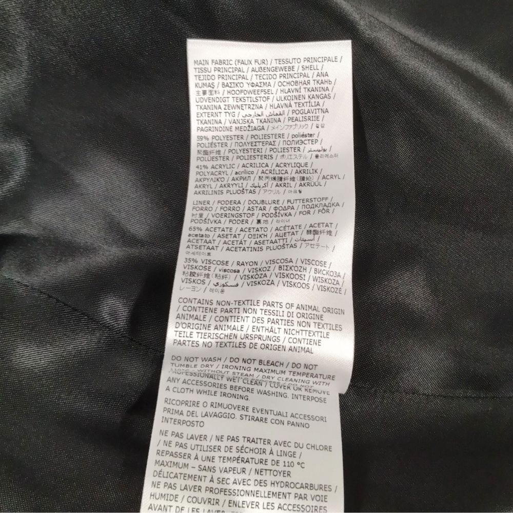 MAISON MARGIELA メゾンマルジェラ 24SS 品番 S50FP0026 Fleece Overshirt フリース オーバーシャツ ブラック サイズ40 正規品 / 36303_画像8