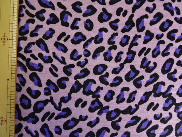 国産/最高級毛編服地/毛100%/極/天竺/レオパード/PK/4ｍ/管w98_画像6