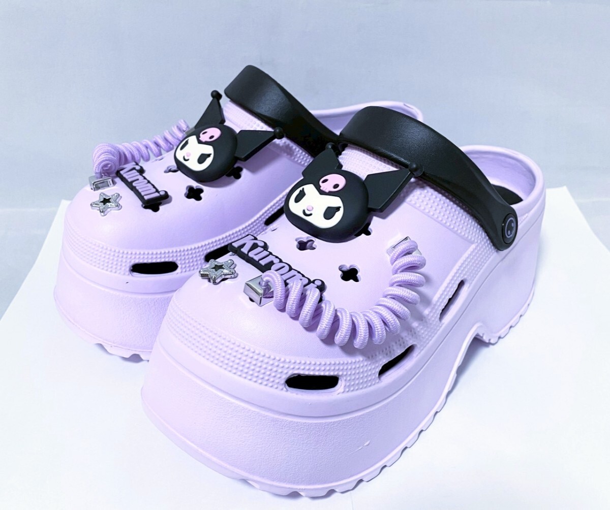 【限定 新品未使用品】サンリオ　クロミ　厚底クロックス　クロッグサボサンダル　L／約24.0cm〜24.5cm　送料無料_画像1