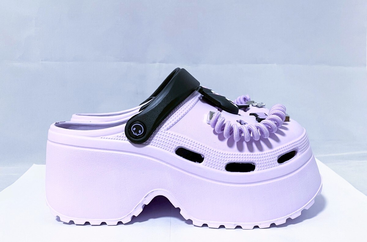 【限定 新品未使用品】サンリオ　クロミ　厚底クロックス　クロッグサボサンダル　L／約24.0cm〜24.5cm　送料無料_画像4