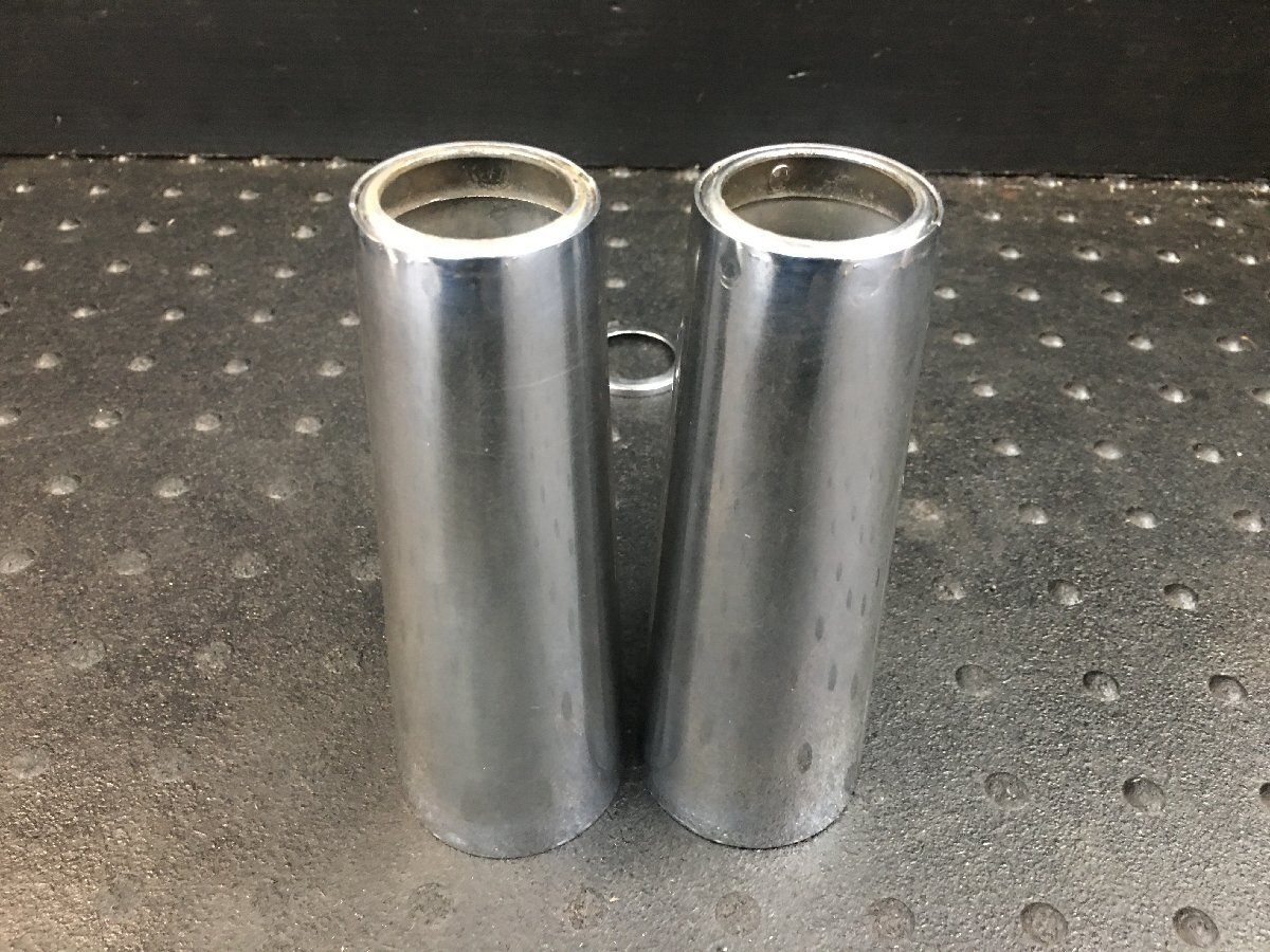 カワサキ W1S 純正ヘッドライトステー 左右 メッキ 凹みなし♪ 　(検索 W1F W1SA ダブル スペシャル 絶版 1970年 kawasaki 実動車両より♪_画像9