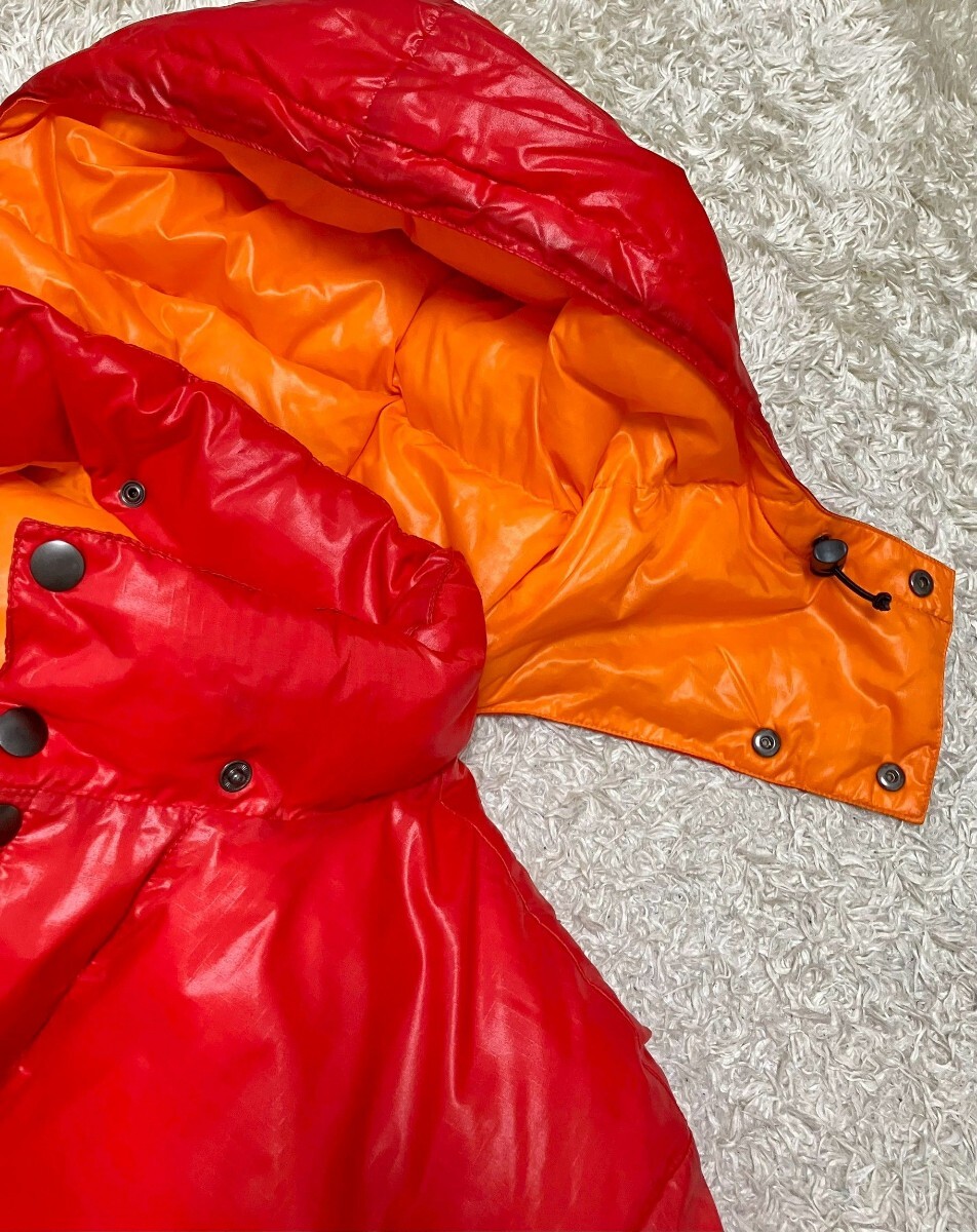 【美品★】Мサイズ MOUNTAIN EQUIPMENT ダウンジャケット 赤●フード取外し可☆マウンテンイクイップメント (10ハ)_画像3