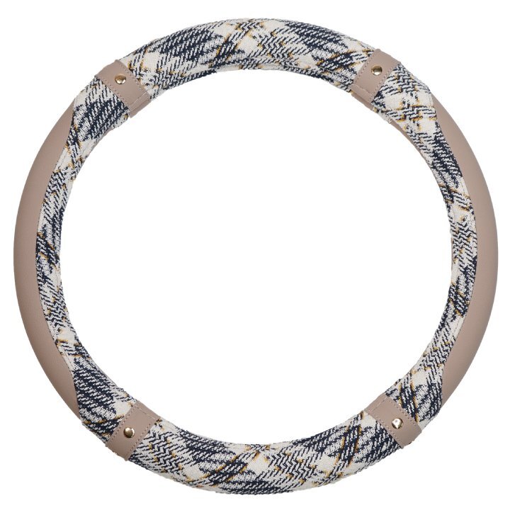 ハンドルカバー アイコニック21 ツイード Sサイズ O型 ステアリング カバー ハンドル おしゃれ 軽自動車 普通車 内装用品 Z-style_画像1