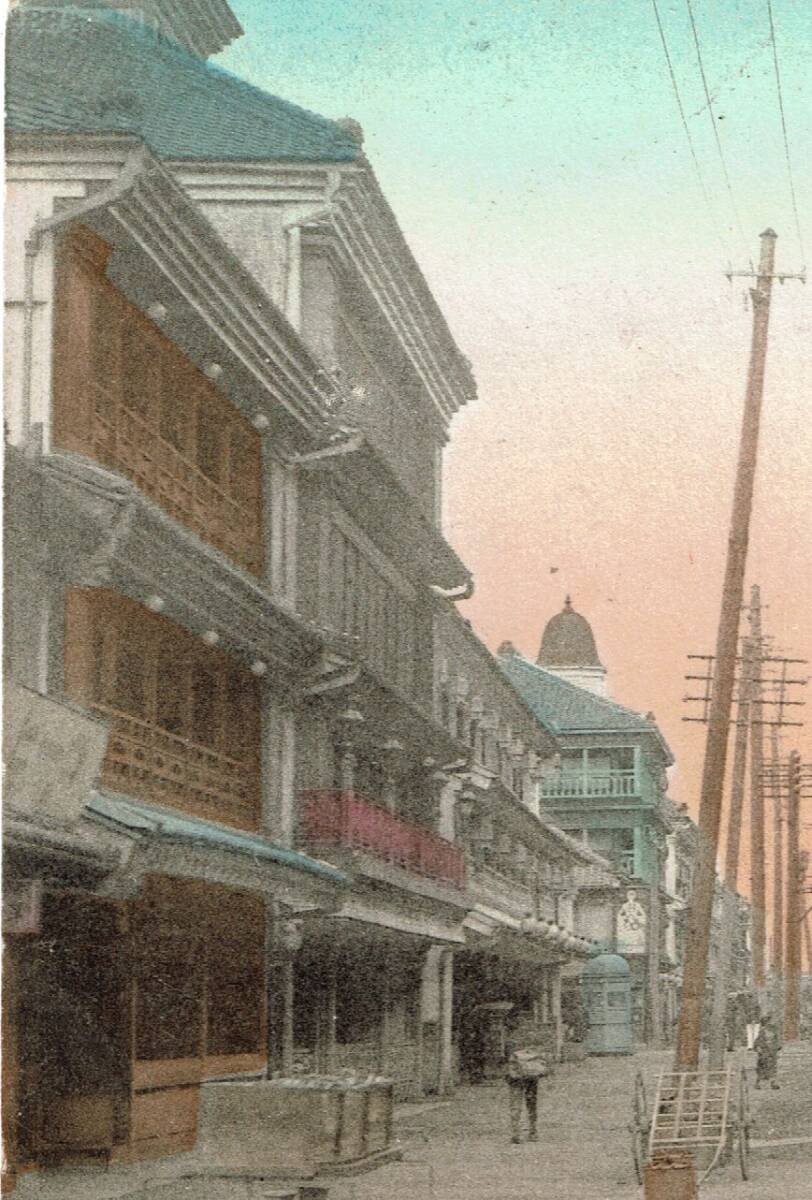 手彩色絵葉書　東京 新吉原　明治期 トンボ屋・名勝 T81_画像4