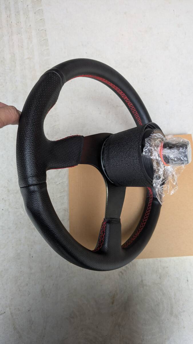 ホンダ ビート PP1 ステアリング ボス付き 社外 ハンドル D1 SPEC FLAT-R_画像4