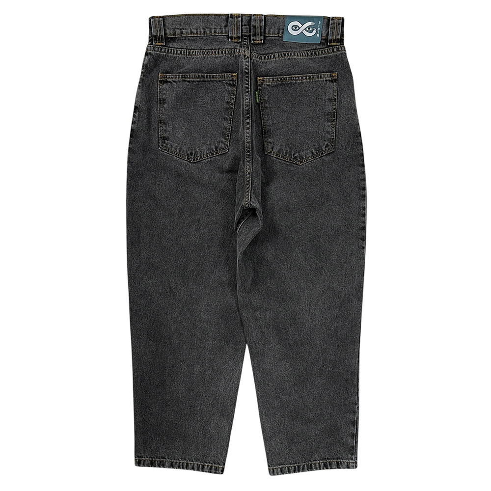 MAGENTA OG DENIM バギー デニム S 墨黒 フェード ブラック 黒 ジーンズ ワイド マゼンタ スケートボード 極美品 JEANS // POLAR BIG BOY_画像3