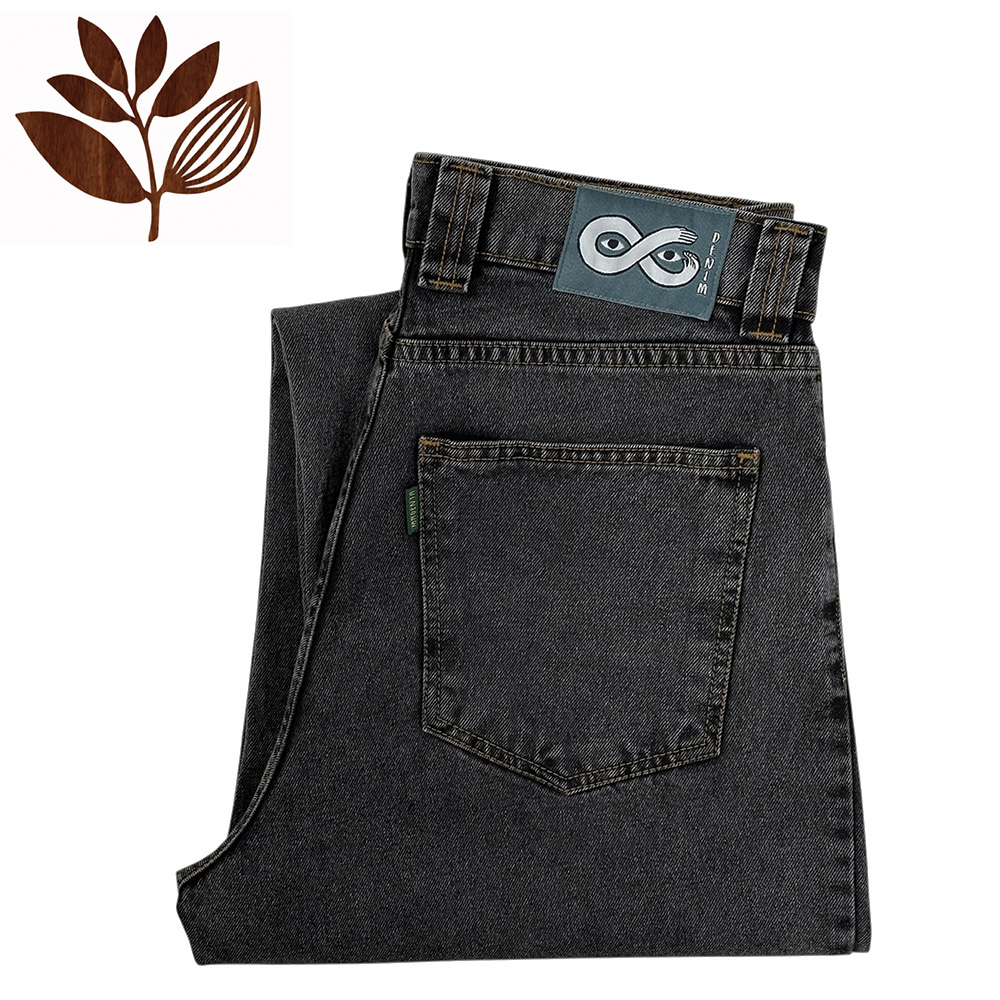 MAGENTA OG DENIM バギー デニム S 墨黒 フェード ブラック 黒 ジーンズ ワイド マゼンタ スケートボード 極美品 JEANS // POLAR BIG BOY_画像1