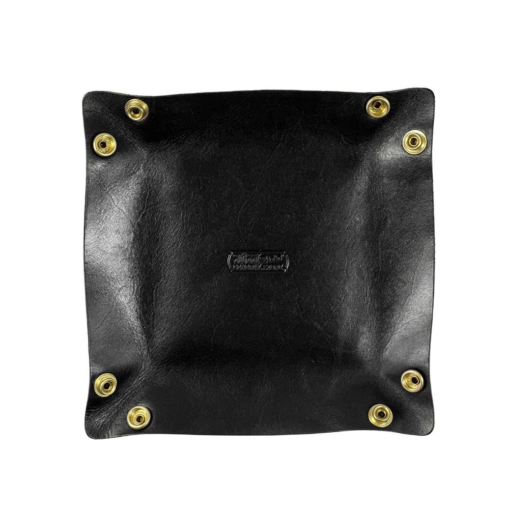 STUSSY LIVIN' GENERAL STORE 本革 レザー トレー 黒 小物入れ 日本製 ステューシー リヴィン ジェネラルストア MADE IN JAPAN 良好 美品_画像4