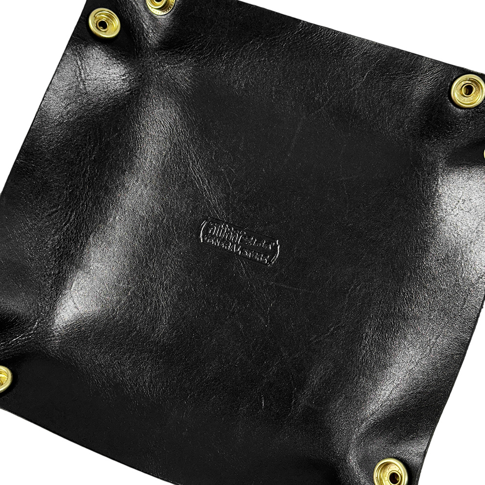 STUSSY LIVIN' GENERAL STORE 本革 レザー トレー 黒 小物入れ 日本製 ステューシー リヴィン ジェネラルストア MADE IN JAPAN 良好 美品_画像2