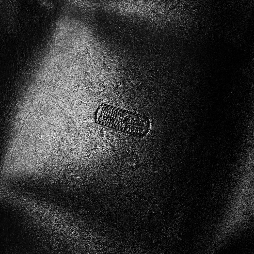 STUSSY LIVIN' GENERAL STORE 本革 レザー トレー 黒 小物入れ 日本製 ステューシー リヴィン ジェネラルストア MADE IN JAPAN 良好 美品_画像5