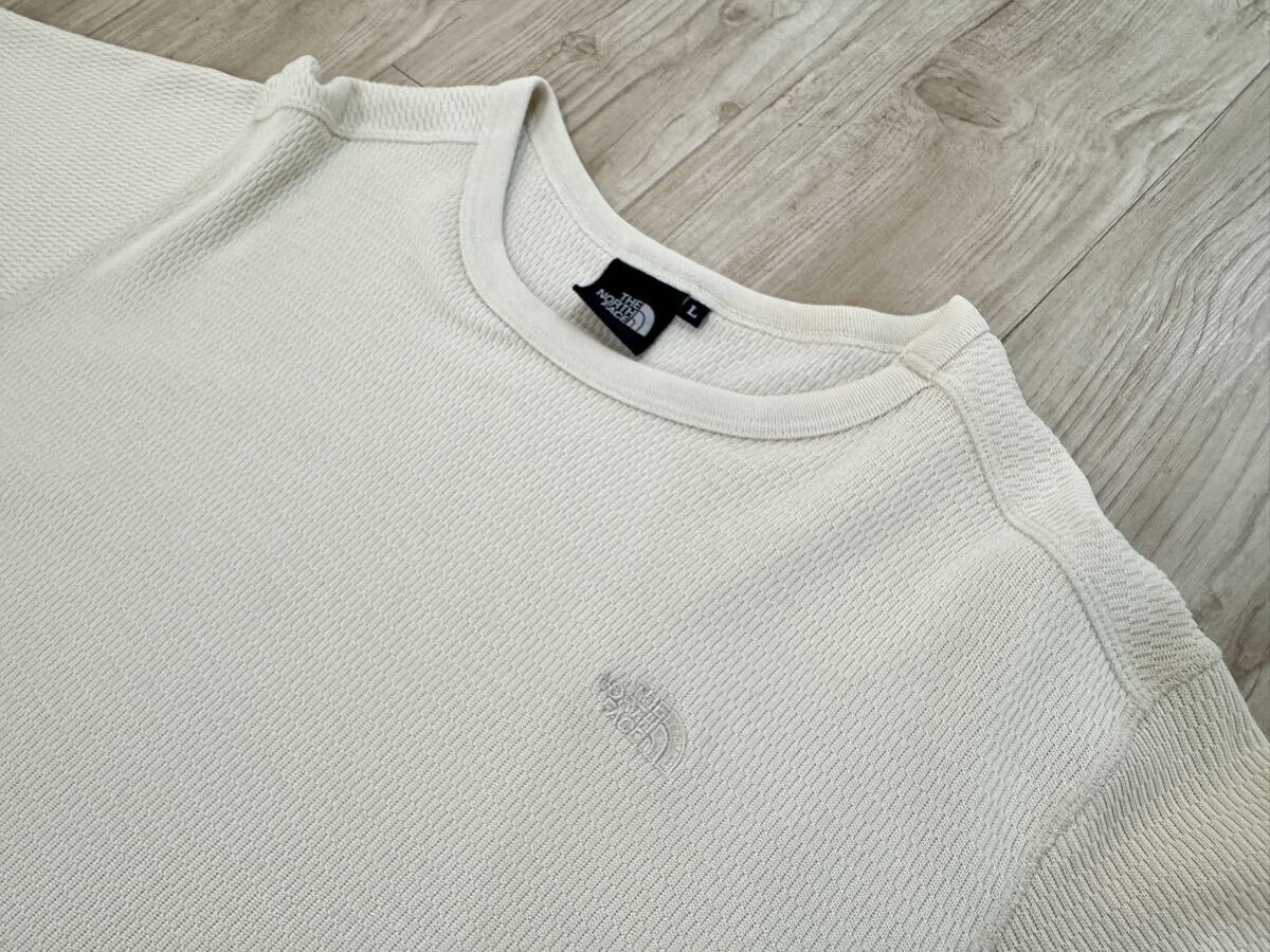 ノースフェイス ショートスリーブハニカムクルー L ホワイト メッシュTシャツ_画像4
