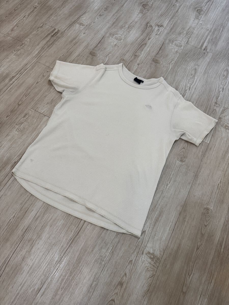 ノースフェイス ショートスリーブハニカムクルー L ホワイト メッシュTシャツ_画像1