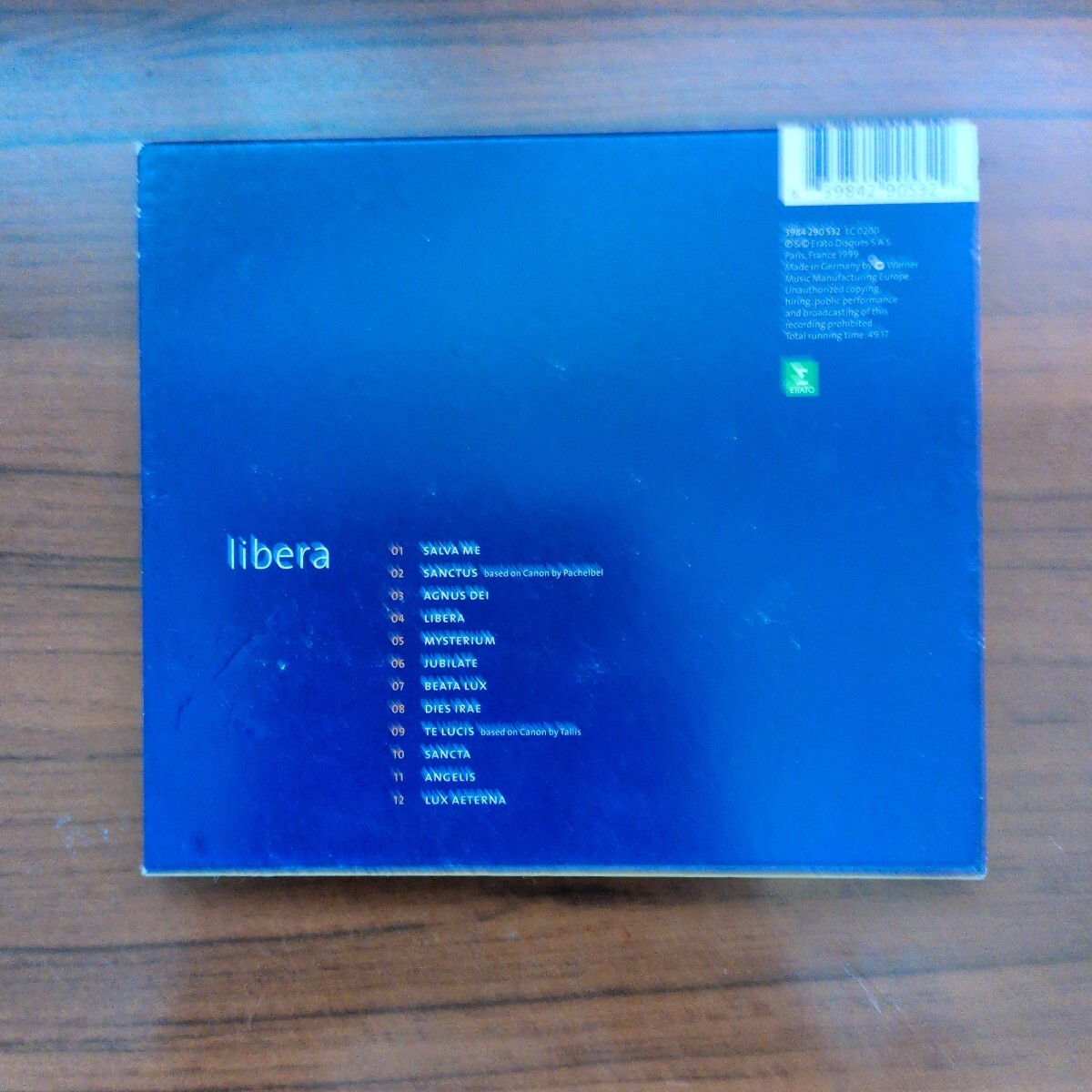 Libera リベラ【Eratoレーベル輸入盤/中古品】_画像2