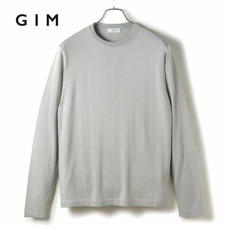 GIM(ジム) / シルク18Gクルーネックニット [gim2540051-L]_画像1