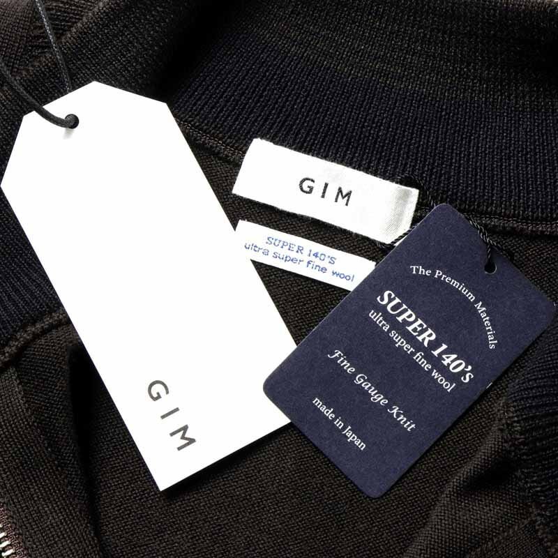 GIM(ジム) / Super140'sウルトラスーパーファインウール14Gハーフジップニット [gim2540034-L]_画像8