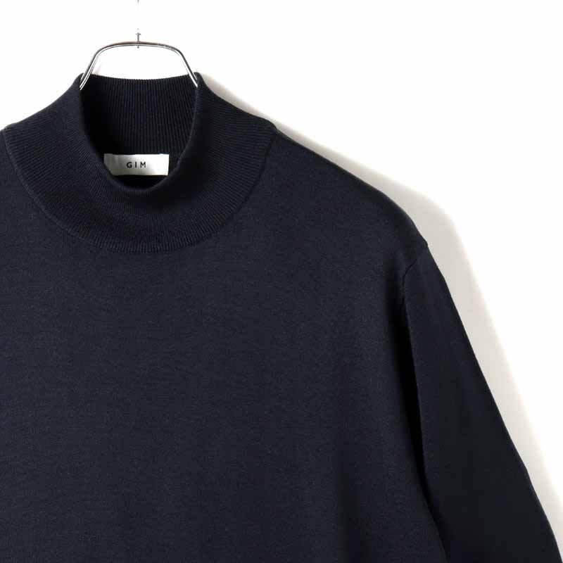 GIM(ジム) / シルク18Gモックネックニット [gim2540064-L]_画像3