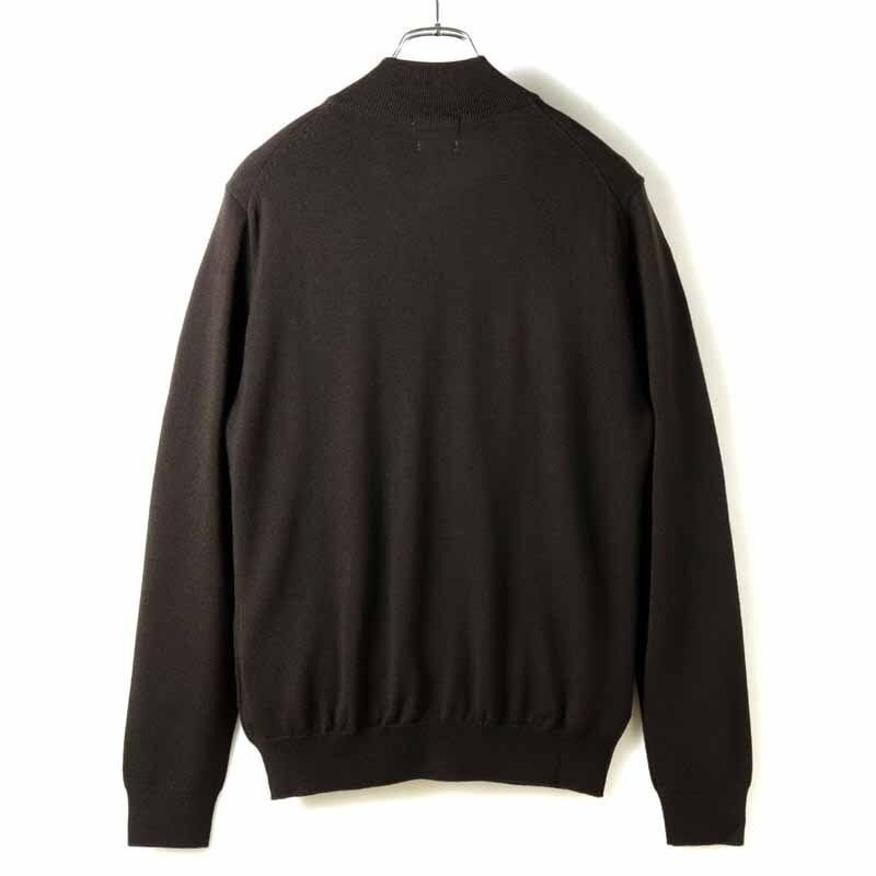 GIM(ジム) / Super140'sウルトラスーパーファインウール14Gハーフジップニット [gim2540034-L]_画像2