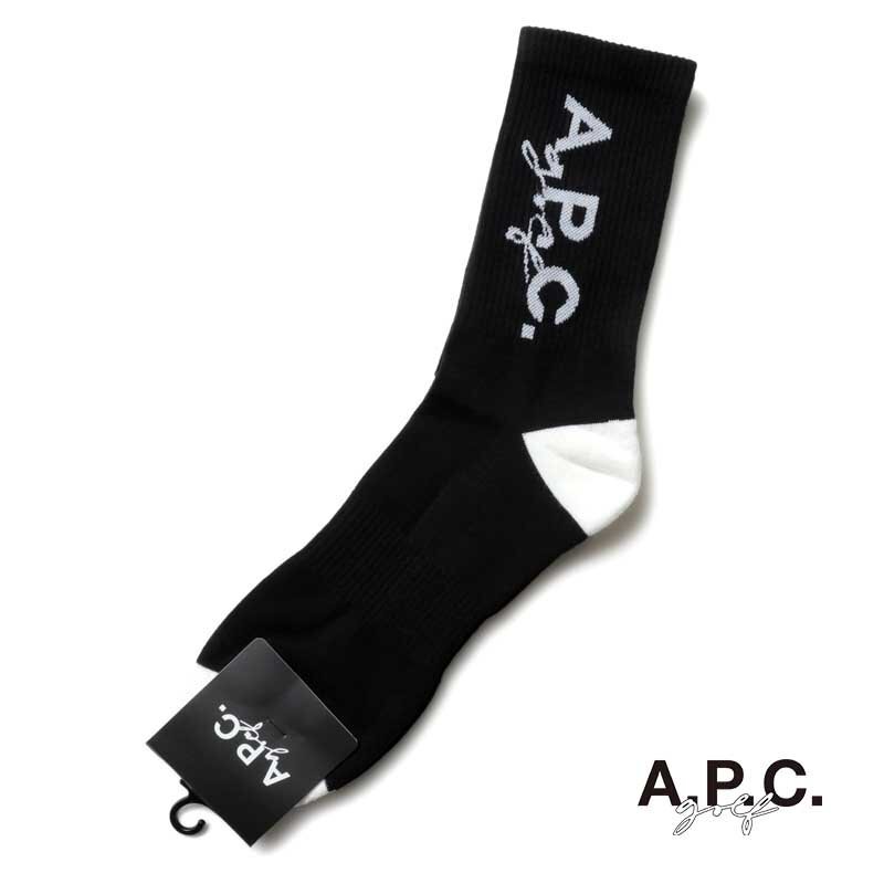 A.P.C. GOLF(アーペーセー ゴルフ) / コットンポリエステルロゴ入りバイカラーリブソックス(CYA830A) [acg2510272]_画像1