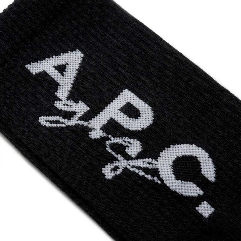 A.P.C. GOLF(アーペーセー ゴルフ) / コットンポリエステルロゴ入りバイカラーリブソックス(CYA830A) [acg2510272]_画像3