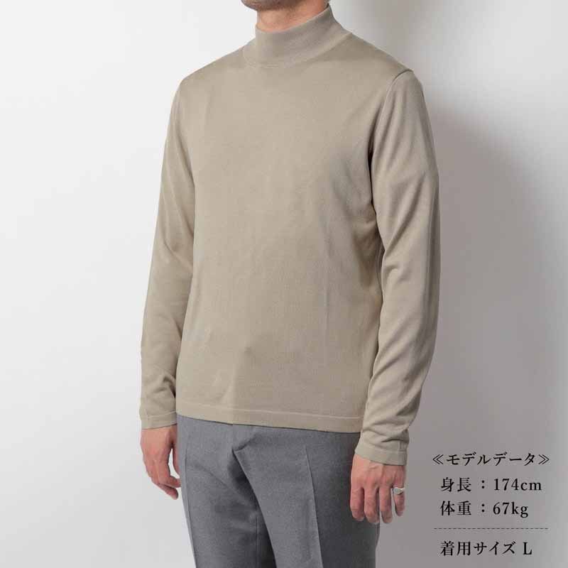 GIM(ジム) / シルク18Gモックネックニット [gim2540063-L]_画像9