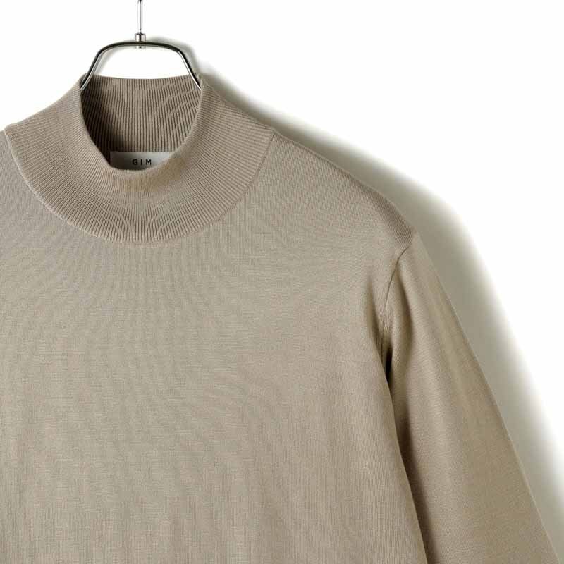 GIM(ジム) / シルク18Gモックネックニット [gim2540063-L]_画像3