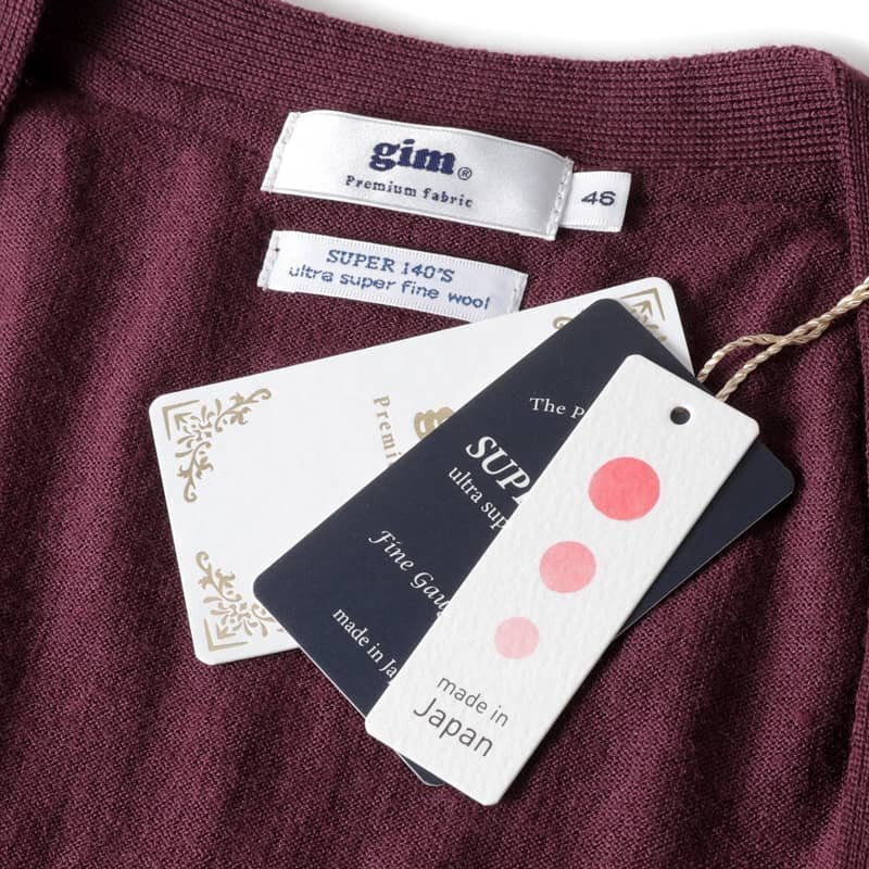 ◆【gim(ジム)/秋冬/Super140'sウルトラスーパーファインウール30G Vネックニットベスト】[gim2370407-48]_画像8