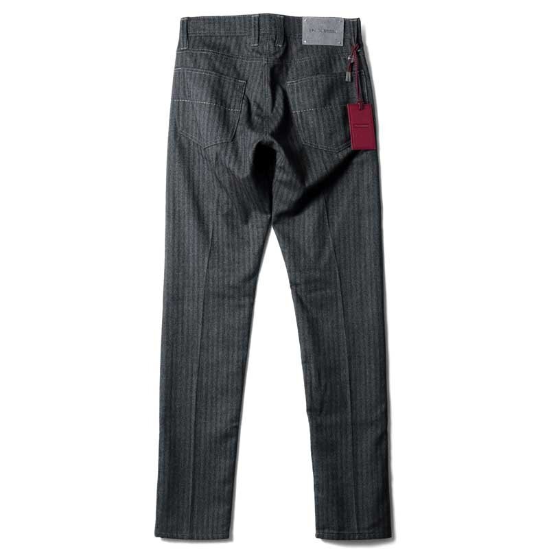 tramarossa(トラマロッサ) / ウールストレッチライトフランネルヘリンボーンテーパードパンツ(MICHELANGELO ZIP) [trm2510171-32]_画像2