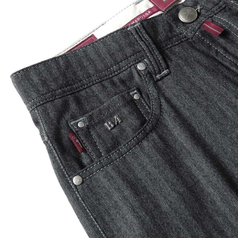 tramarossa(トラマロッサ) / ウールストレッチライトフランネルヘリンボーンテーパードパンツ(MICHELANGELO ZIP) [trm2510171-32]_画像5